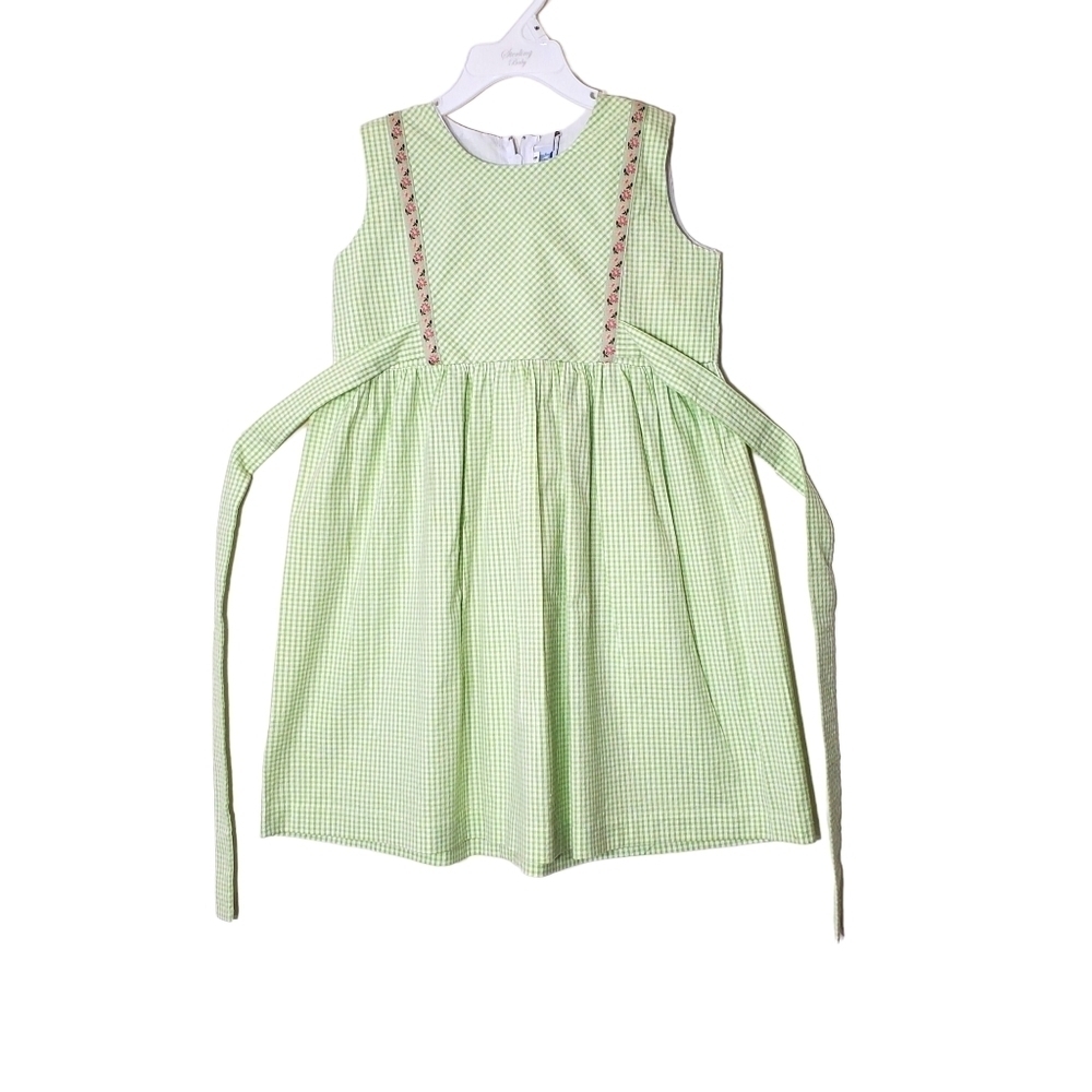 American Classic Clothes Green Check Smocked Bishop Dress-Toddler & Girls NWT 5